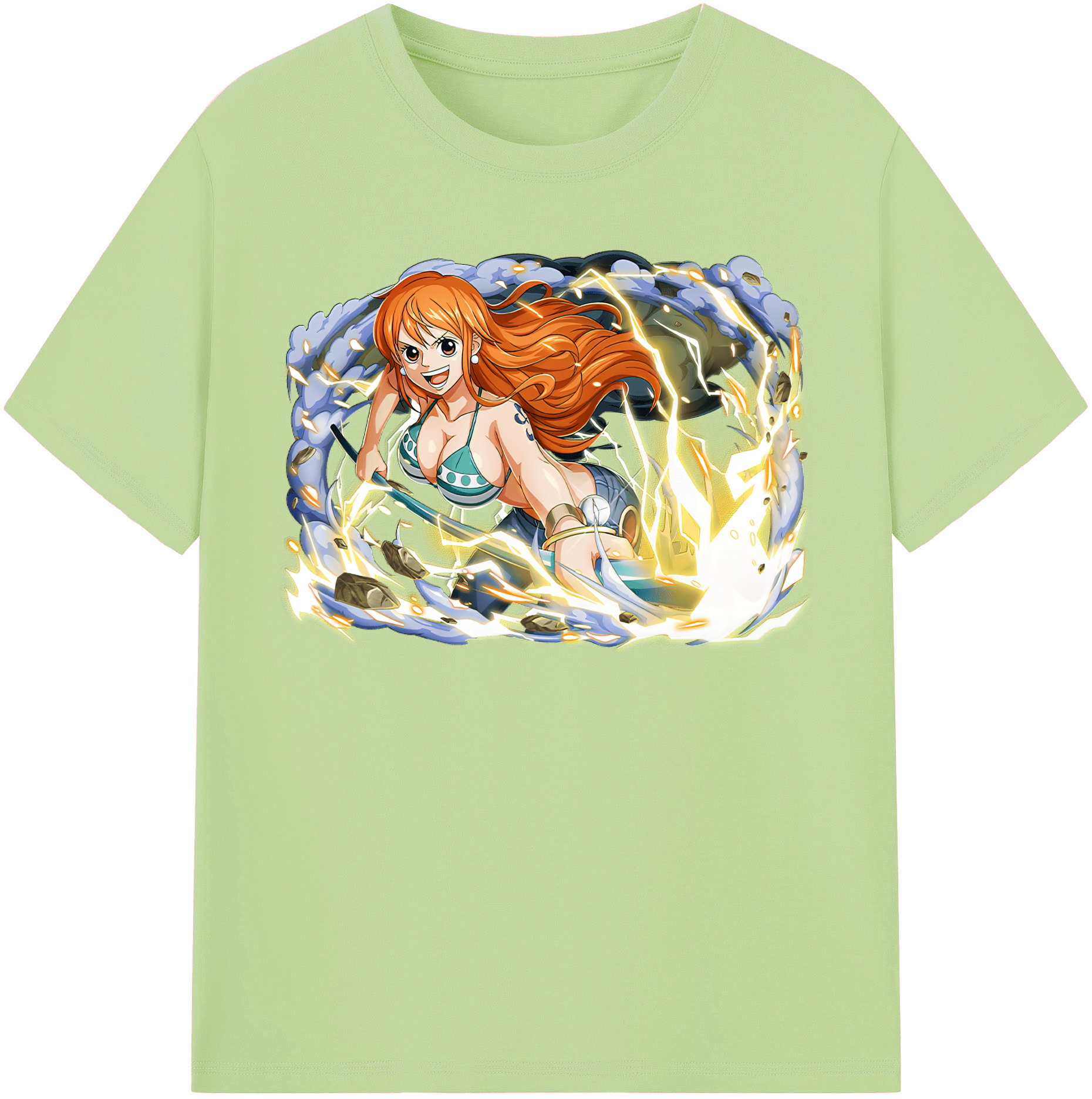 ワンピース ナミ ONE PIECE Nami 綿100％半袖Tシャツ（フロントプリント）